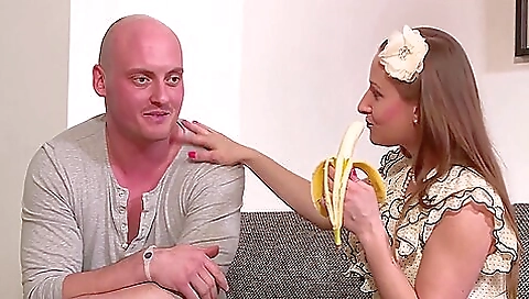 Blonde slutty masters of cum